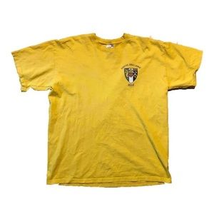 Oxford Corpus Christi College Yellow Graphic T-Shirt Size Medium M, Rare Version
